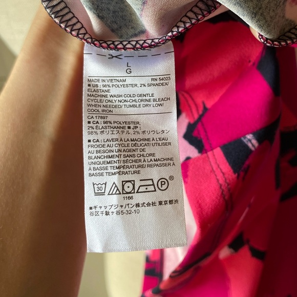 BANANA REPUBLIC LARGE 3/4 BELL SLEEVE SHIFT DRESS ABSTRACT WEARABLE ART - Picture 9 of 9